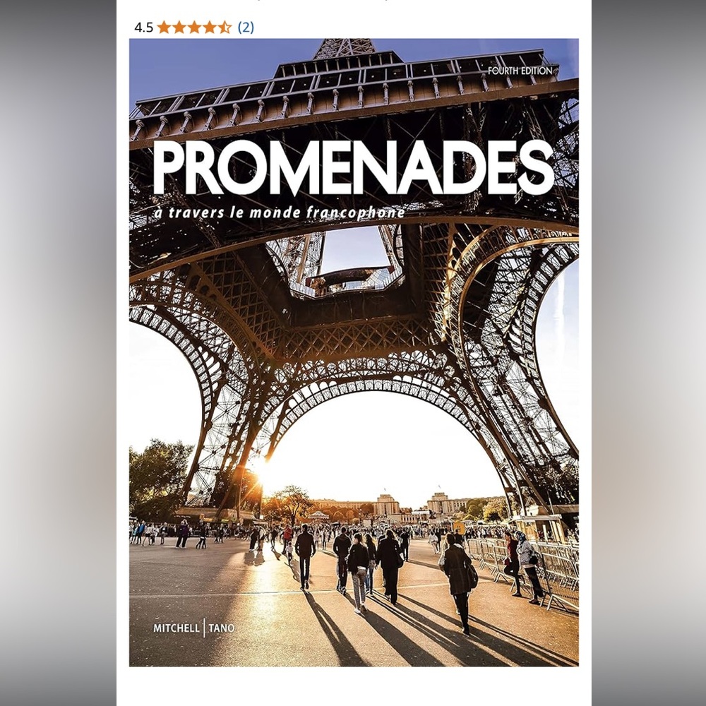 Promenades 4th fourth edition Mitchell French College text book with web access